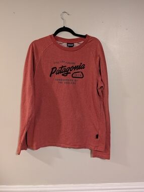 Patagonia Red Long Sleeve Sweatshirt